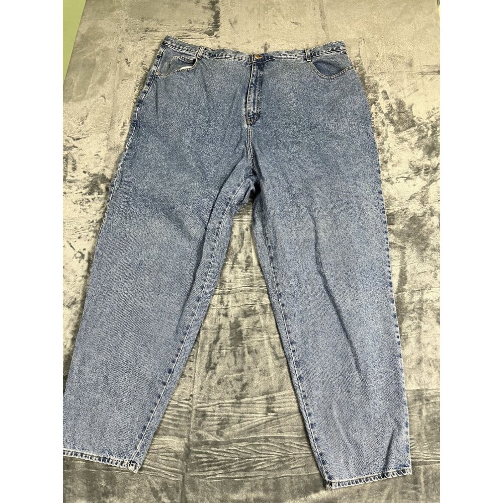 Avenue Blues Mens Relaxed Fit Blue Denim Jeans Waist 48 Inseam 30